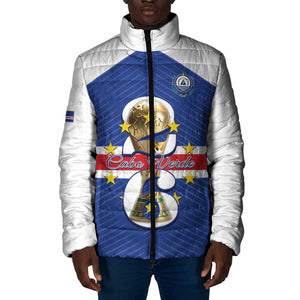 Personalized Cape Verde Football Padded Jacket 2026 Tubaroes Azuis First-ever World Cup