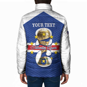 Personalized Cape Verde Football Padded Jacket 2026 Tubaroes Azuis First-ever World Cup