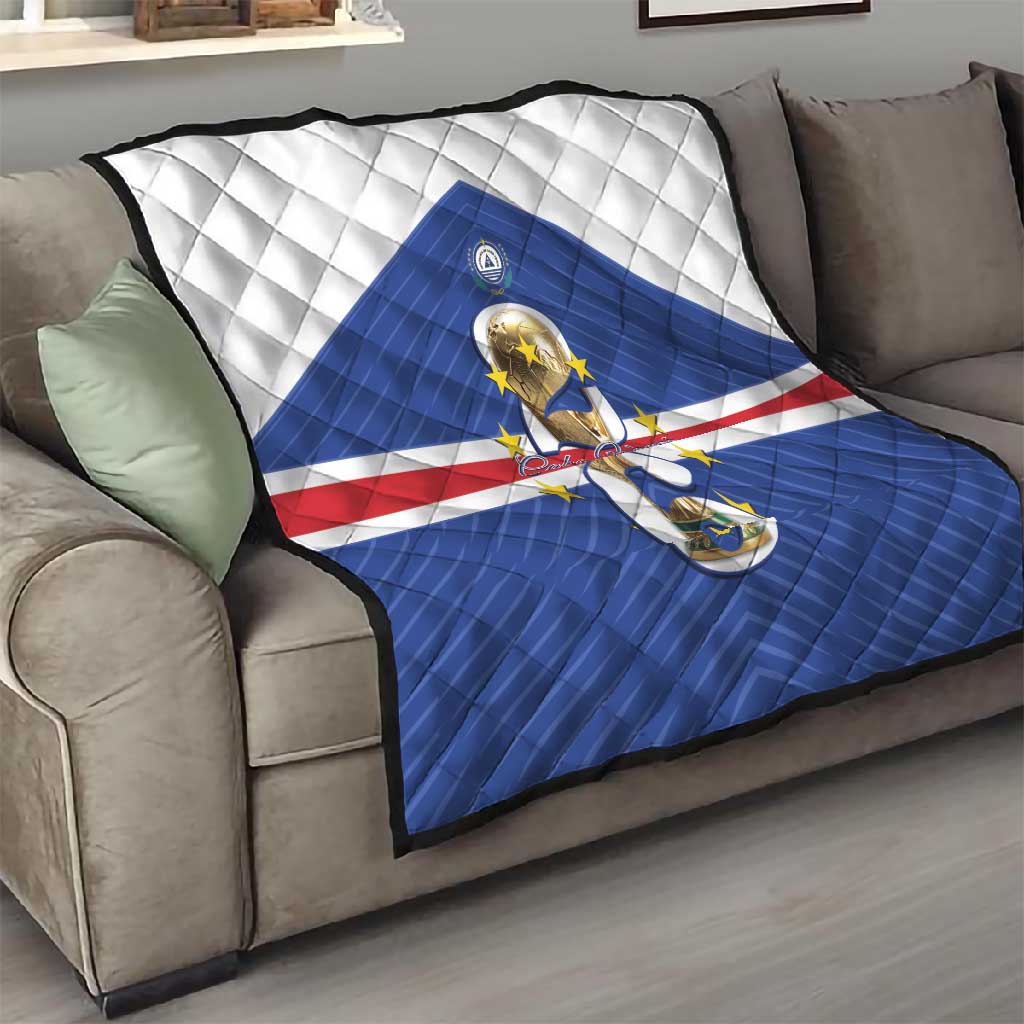 Afro Cape Verde Football Quilt 2026 Tubaroes Azuis First-ever World Cup - African Pride