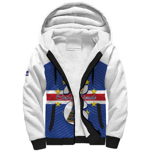 Personalized Afro Cape Verde Football Sherpa Hoodie 2026 Tubaroes Azuis First-ever World Cup - African Pride