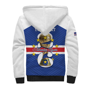 Personalized Afro Cape Verde Football Sherpa Hoodie 2026 Tubaroes Azuis First-ever World Cup - African Pride
