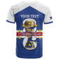 Personalized Afro Cape Verde Football T shirt 2026 Tubaroes Azuis First-ever World Cup LT14