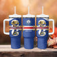Personalized Afro Cape Verde Football Tumbler With Handle 2026 Tubaroes Azuis First-ever World Cup - African Pride