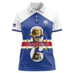 Personalized Afro Cape Verde Football Women Polo Shirt 2026 Tubaroes Azuis First-ever World Cup LT14