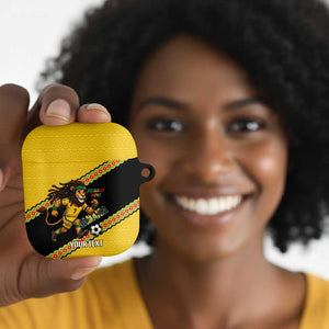 Jamaica 2026 Football Custom AirPods Case Go Reggae Boyz Rasta Lion Sporty