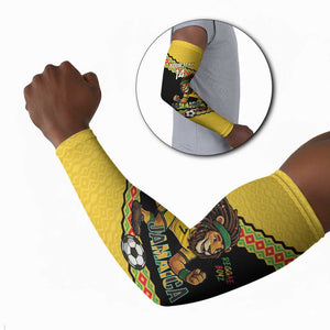 Jamaica 2026 Football Custom Arm Sleeves Go Reggae Boyz Rasta Lion Sporty