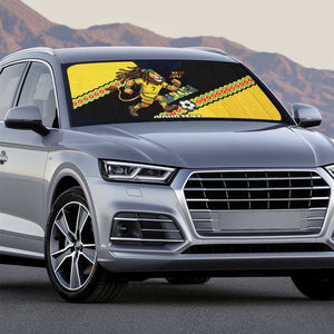 Jamaica 2026 Football Custom Auto Sun Shade Go Reggae Boyz Rasta Lion Sporty