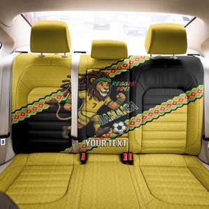 Jamaica 2026 Football Custom Back Car Seat Cover Go Reggae Boyz Rasta Lion Sporty