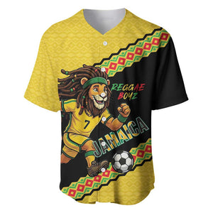 Jamaica 2026 Football Custom Baseball Jersey Go Reggae Boyz Rasta Lion Sporty