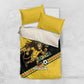 Jamaica 2026 Football Custom Bedding Set Go Reggae Boyz Rasta Lion Sporty