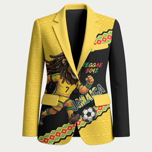 Jamaica 2026 Football Custom Blazer Go Reggae Boyz Rasta Lion Sporty