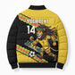 Jamaica 2026 Football Custom Bomber Puffer Jacket Go Reggae Boyz Rasta Lion Sporty
