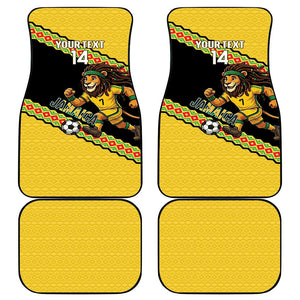 Jamaica 2026 Football Custom Car Mats Go Reggae Boyz Rasta Lion Sporty