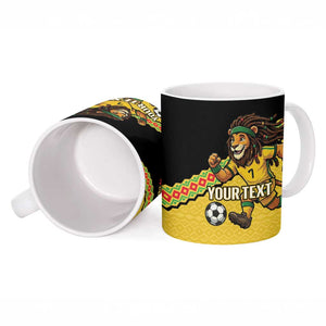 Jamaica 2026 Football Custom Ceramic Mug Go Reggae Boyz Rasta Lion Sporty