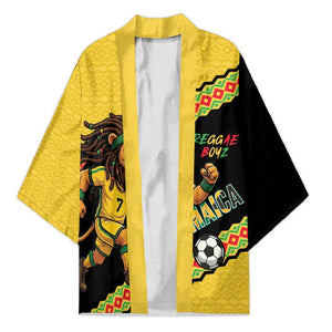Jamaica 2026 Football Custom Kimono Go Reggae Boyz Rasta Lion Sporty