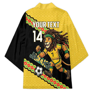 Jamaica 2026 Football Custom Kimono Go Reggae Boyz Rasta Lion Sporty