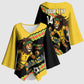 Jamaica 2026 Football Custom Kimono Sleeve Blouse Go Reggae Boyz Rasta Lion Sporty