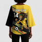 Jamaica 2026 Football Custom Kimono Sleeve Blouse Go Reggae Boyz Rasta Lion Sporty
