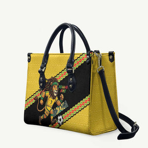 Jamaica 2026 Football Custom Leather Bag Go Reggae Boyz Rasta Lion Sporty