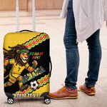 Jamaica 2026 Football Custom Luggage Cover Go Reggae Boyz Rasta Lion Sporty