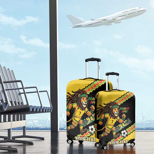 Jamaica 2026 Football Custom Luggage Cover Go Reggae Boyz Rasta Lion Sporty