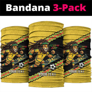 Jamaica 2026 Football Custom Neck Gaiter Go Reggae Boyz Rasta Lion Sporty