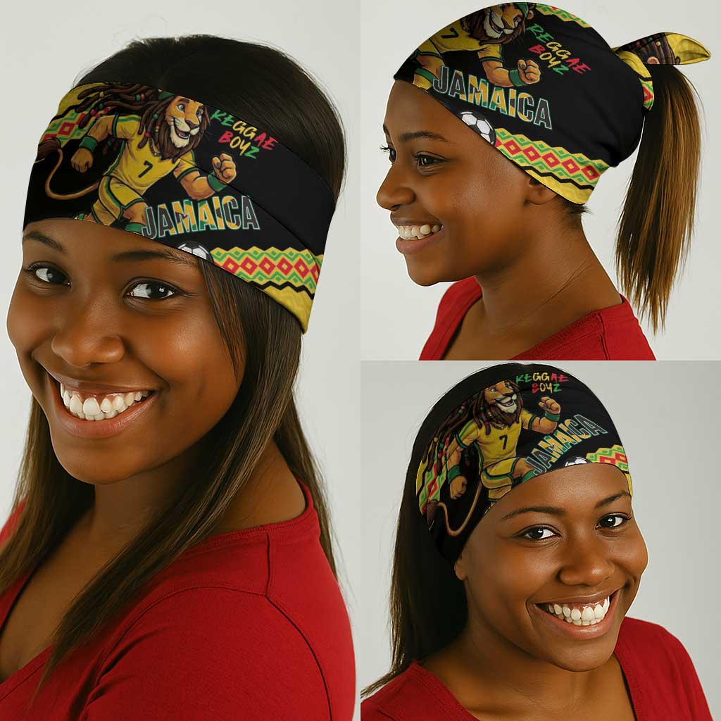 Jamaica 2026 Football Custom Neck Gaiter Go Reggae Boyz Rasta Lion Sporty