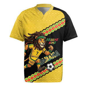 Jamaica 2026 Football Custom Rugby Jersey Go Reggae Boyz Rasta Lion Sporty