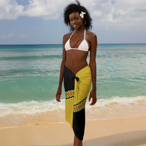 Jamaica 2026 Football Custom Sarong Go Reggae Boyz Rasta Lion Sporty