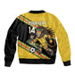 Jamaica 2026 Football Custom Sleeve Zip Bomber Jacket Go Reggae Boyz Rasta Lion Sporty