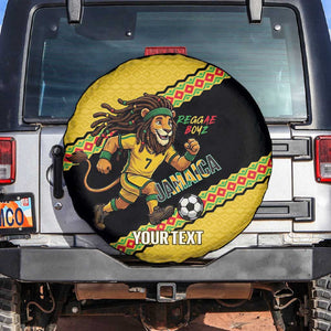 Jamaica 2026 Football Custom Spare Tire Cover Go Reggae Boyz Rasta Lion Sporty