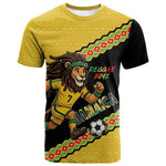 Jamaica 2026 Football Custom T shirt Go Reggae Boyz Rasta Lion Sporty