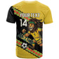 Jamaica 2026 Football Custom T shirt Go Reggae Boyz Rasta Lion Sporty