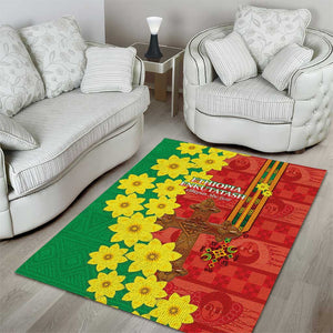 Enkutatash Ethiopia Area Rug Melkam Addis Amet Adey Abeba Flower