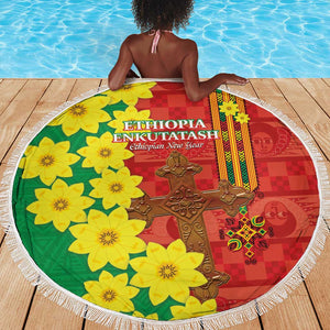 Enkutatash Ethiopia Beach Blanket Melkam Addis Amet Adey Abeba Flower