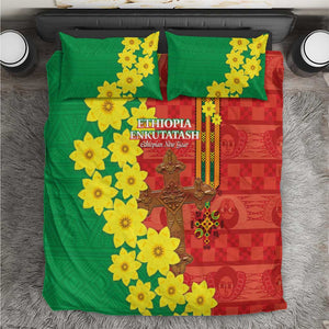 Enkutatash Ethiopia Bedding Set Melkam Addis Amet Adey Abeba Flower