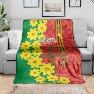 Enkutatash Ethiopia Blanket Melkam Addis Amet Adey Abeba Flower