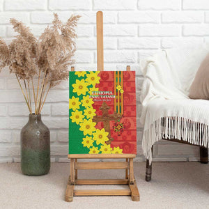 Enkutatash Ethiopia Canvas Wall Art Melkam Addis Amet Adey Abeba Flower