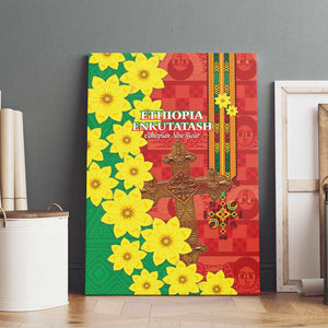 Enkutatash Ethiopia Canvas Wall Art Melkam Addis Amet Adey Abeba Flower