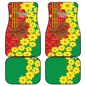 Enkutatash Ethiopia Car Mats Melkam Addis Amet Adey Abeba Flower