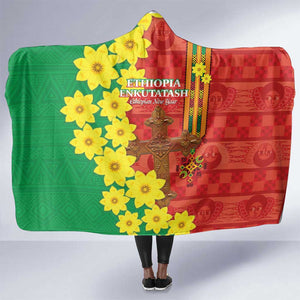 Enkutatash Ethiopia Hooded Blanket Melkam Addis Amet Adey Abeba Flower