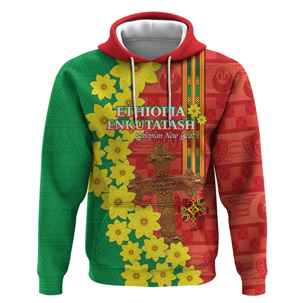 Enkutatash Ethiopia Hoodie Melkam Addis Amet Adey Abeba Flower