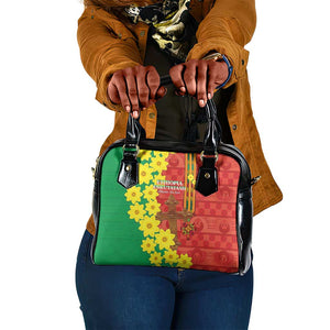 Enkutatash Ethiopia Shoulder Handbag Melkam Addis Amet Adey Abeba Flower