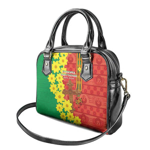 Enkutatash Ethiopia Shoulder Handbag Melkam Addis Amet Adey Abeba Flower