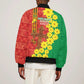 Enkutatash Ethiopia Sleeve Zip Bomber Jacket Melkam Addis Amet Adey Abeba Flower