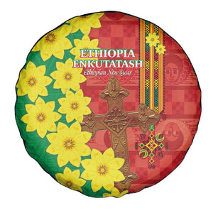 Enkutatash Ethiopia Spare Tire Cover Melkam Addis Amet Adey Abeba Flower