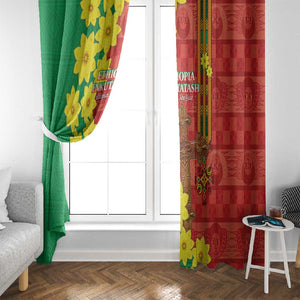 Enkutatash Ethiopia Window Curtain Melkam Addis Amet Adey Abeba Flower