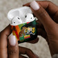 Benin Independence Day AirPods Case Coat Of Arms Leopard Oil Palm Leaves