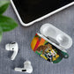 Benin Independence Day AirPods Case Coat Of Arms Leopard Oil Palm Leaves