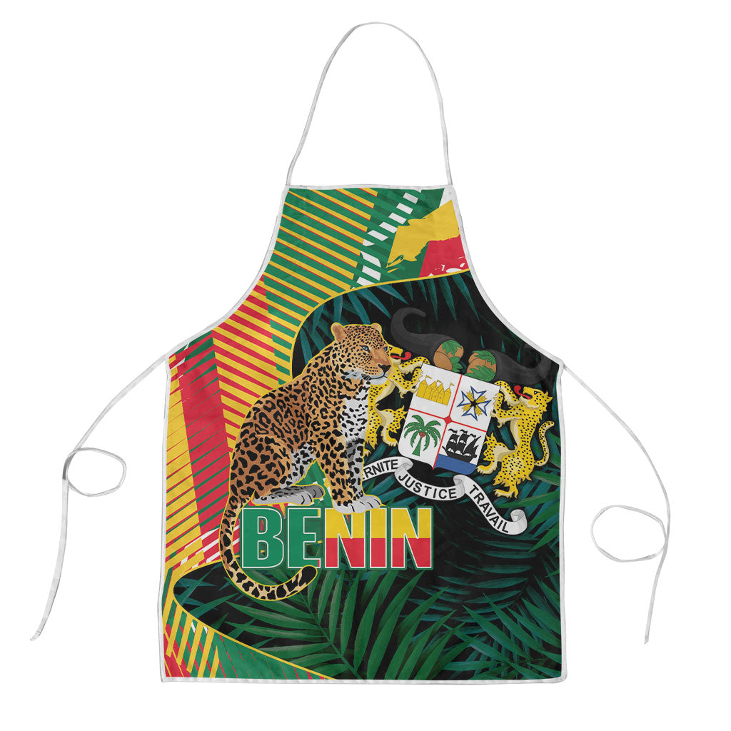 Benin Independence Day Apron Coat Of Arms Leopard Oil Palm Leaves